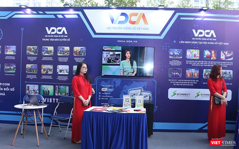 Gian trưng bày của Hội Truyền thông số Việt Nam (VDCA)