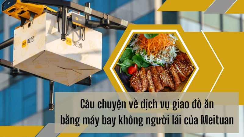 Câu chuyện về dịch vụ giao đồ ăn bằng máy bay không người lái của gã khổng lồ công nghệ Meituan 