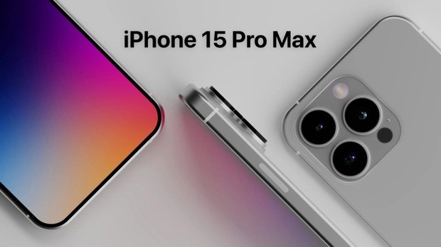 Ảnh render iPhone 15 Pro Max (nguồn: Supercharged)