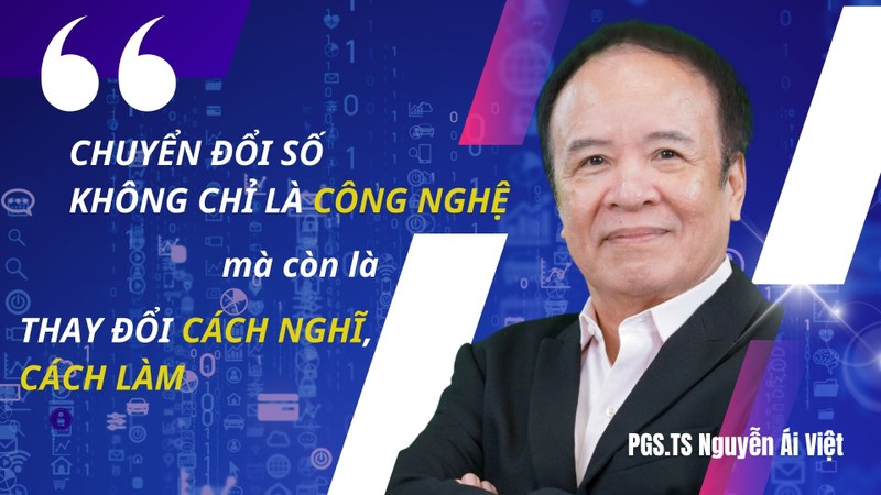 PGS TS Nguyễn Ái Việt: Chuyển đổi số không chỉ là công nghệ mà còn thay đổi cách nghĩ, cách làm