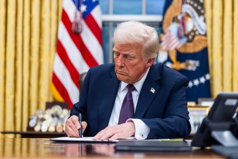 Tổng thống Donald Trump. Ảnh: Reuters Tong thong Donald Trump.jpg
