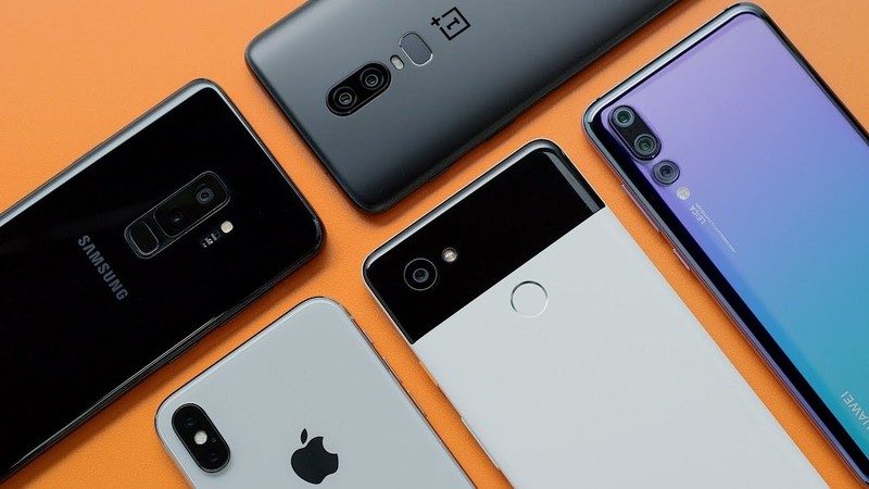 Điện thoại của Samsung, Apple, Google, Huawei và OnePlus cac loai dien thoai.jpg