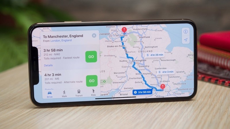 Apple Maps. Ảnh: Phone Arena Apple Maps. Ảnh: Phone Arena