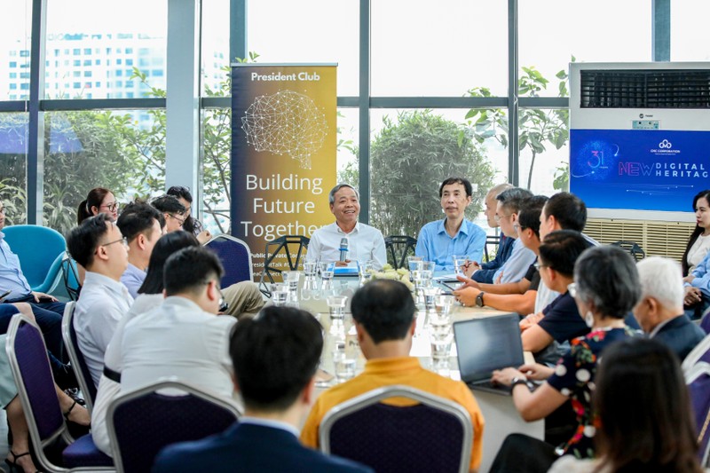 Lãnh đạo các doanh nghiệp tọa đàm về vai trò của Nghị quyết 68 về phát triển kinh tế tư nhân doanh nghiep thao luan nghi quyet 68.jpg