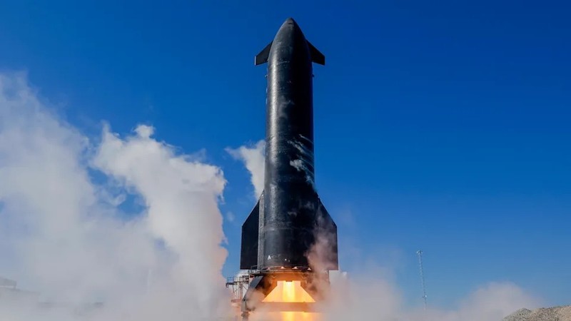 Tên lửa đẩy và tàu Starship do SpaceX phát triển. Ảnh: SpaceX ten lua day tau Starship - SpaceX.jpg