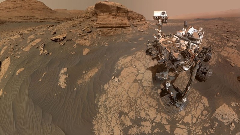 Tàu thăm dò Sao Hỏa. Ảnh: NASA Tau tham do Sao Hoa - NASA.jpg