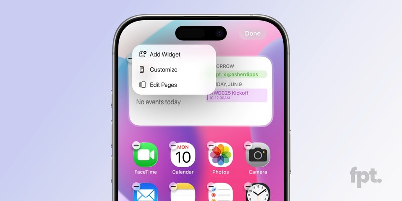 Thiết kế iOS 26. Ảnh: Front Tech Page iOS 26 thiet ke - Front Tech Page.jpg