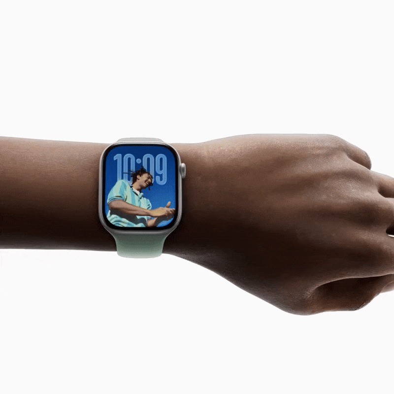 Cử chỉ "lắc cổ tay" mới trên watchOS 26. Ảnh: Apple Apple watch vay co tay - Apple.jpg