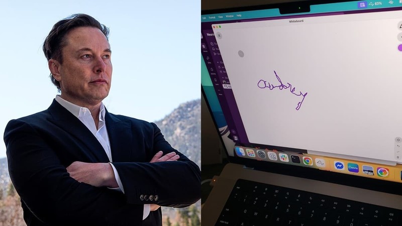 Elon Musk và công nghệ chip cấy vào não giúp người phụ nữ có thể viết được tên mình sau 20 năm. Ảnh: X (Twitter) Elon Musk va cong nghe chip.jpg