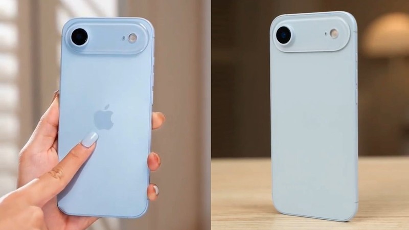 Mô hình iPhone 17 Air. Ảnh: Majin Bu iPhone 17 Air mo hinh - Majin Bu.jpg
