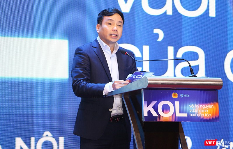Thiếu tướng Lê Xuân Minh, Cục trưởng A05 phát biểu tại sự kiện. vt_le xuan minh.jpg