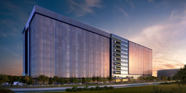 Vào ban đêm, trung tâm này trông rất huyền ảo (Ảnh Facebook)