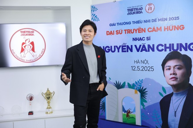 Nhạc sĩ Nguyễn Văn Chung mong muốn lan tỏa tinh thần sáng tạo dành cho trẻ em. Ảnh: BTC chung-5338.jpg