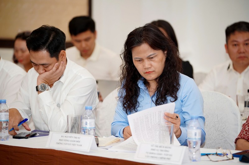 Bà Nguyễn Thị Sự, Phó Tổng Giám đốc Thông tấn xã Việt Nam. ba Su TTXVN