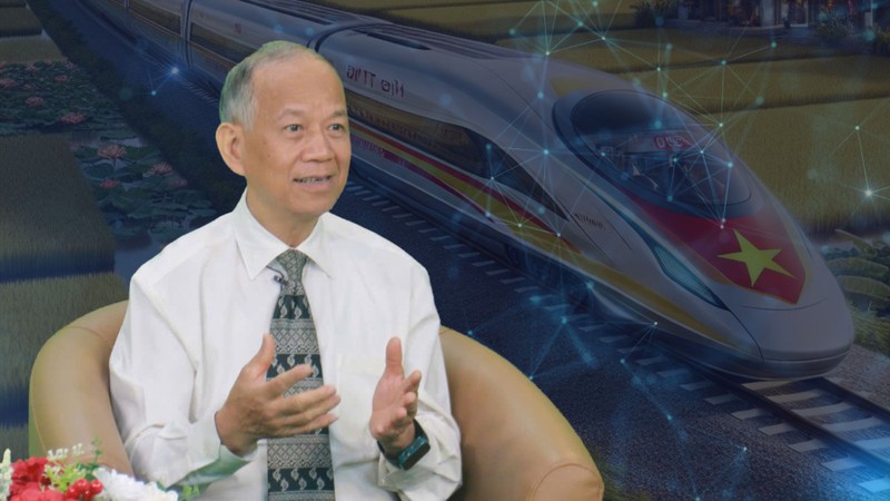 TS Nguyễn Minh Phong cho rằng việc VinSpeed và THACO đề xuất làm đường sắt cao tốc Bắc – Nam, cho thấy Nghị quyết 68 đang bắt đầu đi vào thực tiễn cuộc sống. Chủ tịch CMC Nguyễn Trung Chính (8).jpg