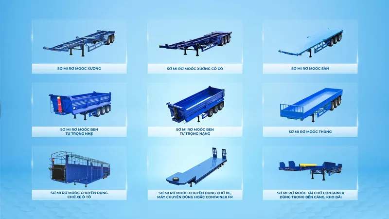 Thaco Trailers cung ứng đa dạng sản phẩm SMRM cho thị trường nội địa. Thaco Trailers cung ứng đa dạng sản phẩm SMRM cho thị trường nội địa.