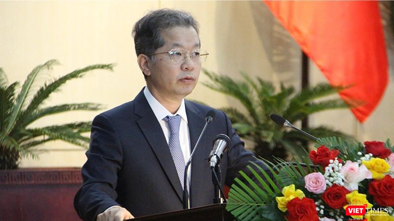 Ông Nguyễn Văn Quảng, Bí thư Thành uỷ Đà Nẵng phát biểu tại kỳ họp thứ 24, HĐND TP Đà Nẵng khóa X, nhiệm kỳ 2021–2026, diễn ra ngày 23/6. vt_hdnd 3.png