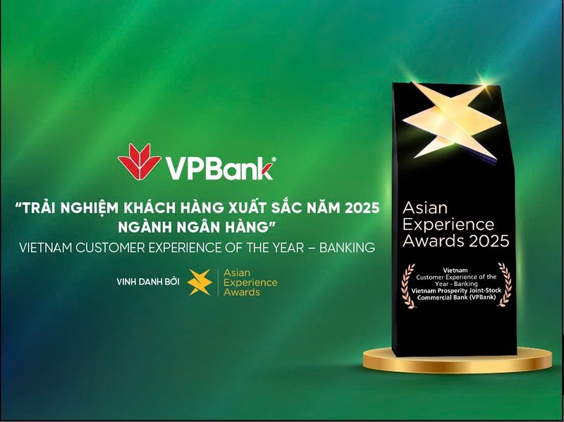 VPBank nhận giải thưởng Trải nghiệm khách hàng của năm