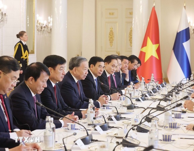 Tổng Bí thư Tô Lâm tại buổi hội đàm. Ảnh: Thống Nhất/TTXVN ttxvn-tong-bi-thu-hoi-dam-tong-thong-phan-lan-4-3190.jpg