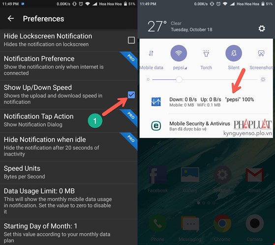 Cách hiển thị tốc độ Wi-Fi trên smartphone ảnh 2 Cách hiển thị tốc độ Wi-Fi trên smartphone ảnh 2
