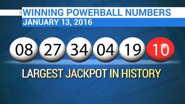 Dãy số độc đắc Powerball - Ảnh: CBSN