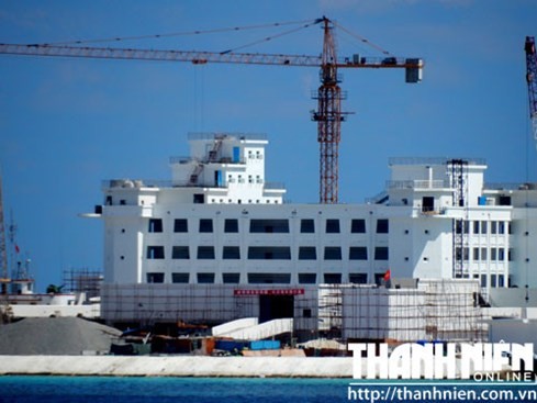 Cận cảnh tòa nhà 9 tầng Trung Quốc xây dựng trái phép trên bãi đá Huy Gơ ảnh 8 Cận cảnh tòa nhà 9 tầng Trung Quốc xây dựng trái phép trên bãi đá Huy Gơ ảnh 8