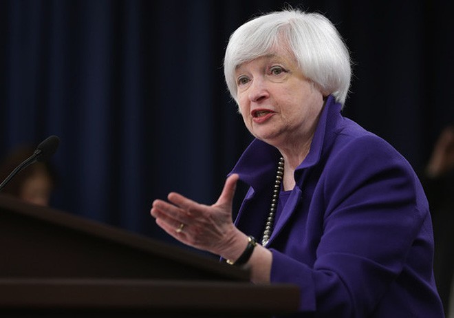 Chủ tịch Cục Dự trữ Liên bang Mỹ (Fed), bà Janet Yellen .