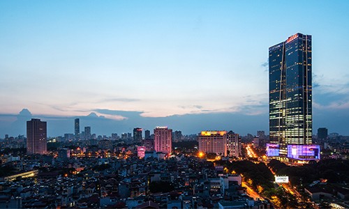 Lotte Center hiện là tòa nhà cao thứ hai tại Hà Nội. Ảnh: Lotte