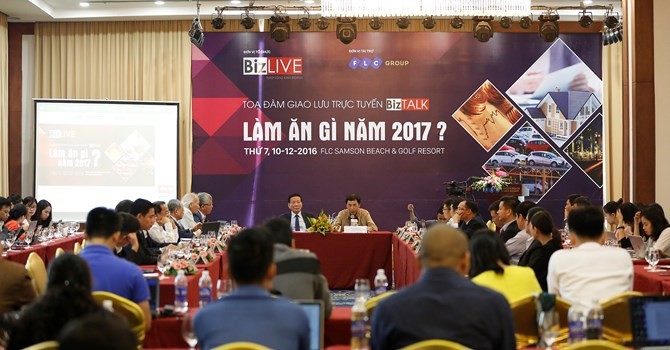 Toàn cảnh Tọa đàm “Làm ăn gì năm 2017?”.