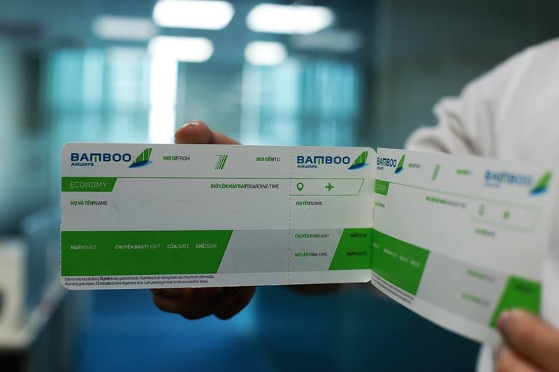 Một mẫu Boarding Pass của Bamboo Airways. (Ảnh: FLC)