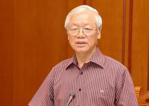 Tiểu ban Văn kiện chuẩn bị Đại hội Đảng 13 họp phiên đầu tiên ảnh 1 Tổng bí thư, Chủ tịch nước Nguyễn Phú Trọng phát biểu tại phiên họp của Tiểu ban Văn kiện chiều 5/12. Ảnh: TTX