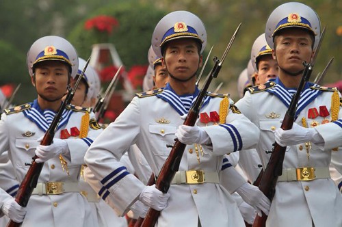 Đội tiêu binh của QĐND VN. Ảnh: Võ Thành