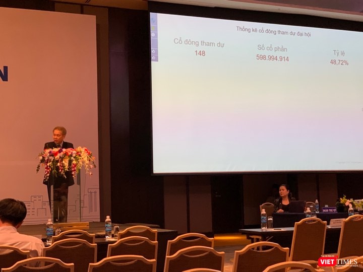 Chủ tịch Eximbank Lê Minh Quốc thông báo dời thời điểm khai mạc ĐHĐCĐ thường niên năm 2019 đến 9h00. Chủ tịch Eximbank Lê Minh Quốc thông báo dời thời điểm khai mạc ĐHĐCĐ thường niên năm 2019 đến 9h00.