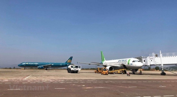 Vietnam Airlines tin rằng sẽ lỗ nặng nếu khai thác tuyến bay Việt - Mỹ nhưng hãng hàng không non trẻ Bamboo Airways thì nghĩ khác. (Ảnh: Vietnam+)