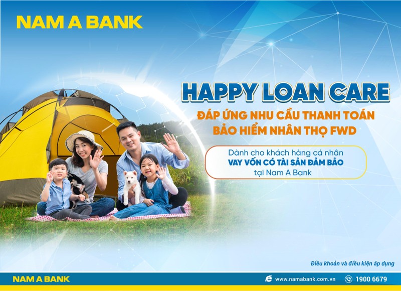 Chương trình “Happy Loan Care” – Nam A Bank đáp ứng nhu cầu thanh toán bảo hiểm nhân thọ FWD cho khách hàng. Chương trình “Happy Loan Care” – Nam A Bank đáp ứng nhu cầu thanh toán bảo hiểm nhân thọ FWD cho khách hàng.