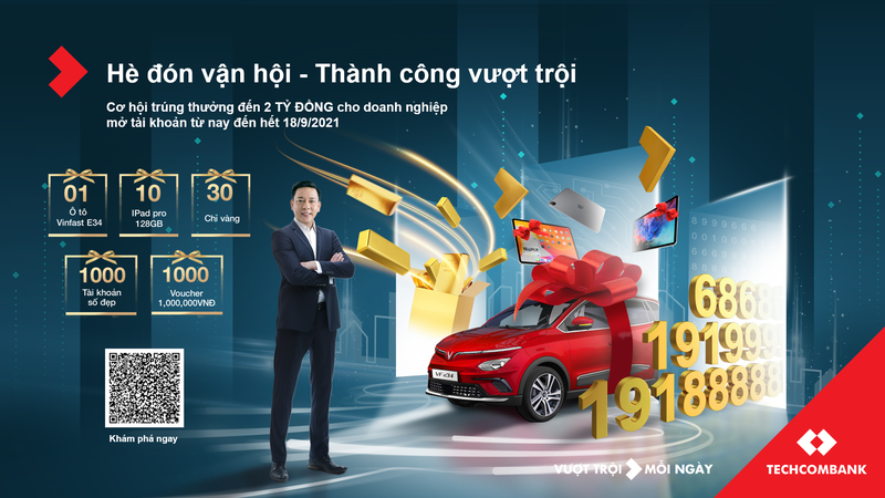 Techcombank tặng “Ngàn ưu đãi vượt trội” cho các doanh nghiệp