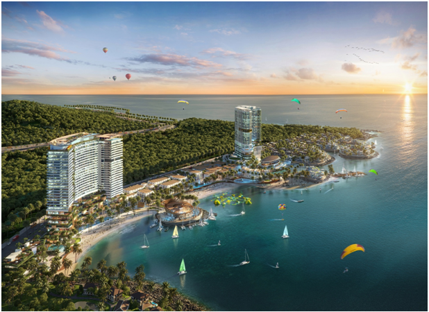 Phối cảnh Vega City Nha Trang giai đoạn 1, bao gồm tổ hợp khách sạn, shophouse và biệt thự mặt biển. Phối cảnh Vega City Nha Trang giai đoạn 1, bao gồm tổ hợp khách sạn, shophouse và biệt thự mặt biển.