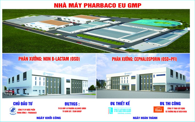 Tổng quan dự án Nhà máy Pharbaco EU - GM (Nguồn: AT Bách Khoa) Dự án nhà máy Pharbaco tiêu chuẩn EU - GM