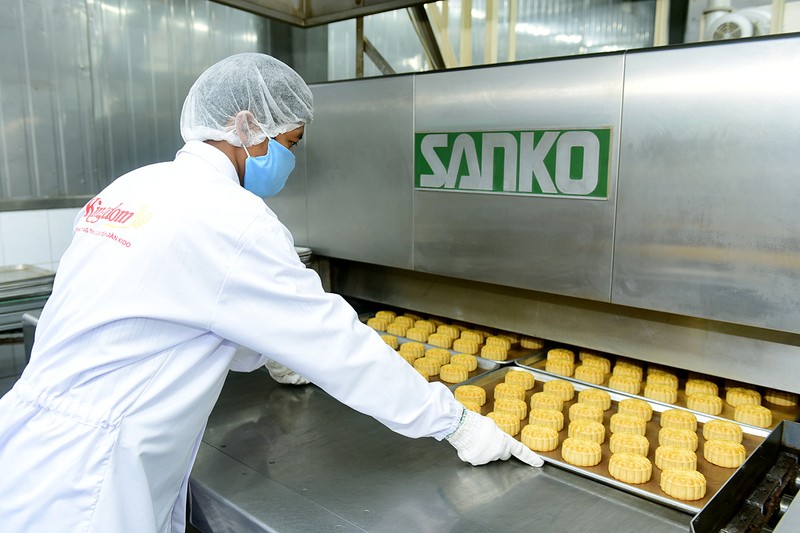 Xưởng sản xuất bánh trung thu KIDO. Ảnh: Tuyết Nga. Xưởng sản xuất bánh trung thu KIDO. Ảnh: Tuyết Nga.