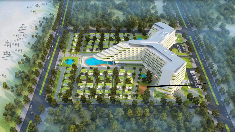 Phối cảnh dự án Tổ hợp thương mại và dịch vụ khách sạn Nghỉ dưỡng Việt Mỹ A&V tại Phú Yên (Nguồn: Việt Mỹ Group) Phối cảnh dự án Tổ hợp thương mại và dịch vụ khách sạn Nghỉ dưỡng Việt Mỹ A&V tại Phú Yên (Nguồn: Việt Mỹ Group)