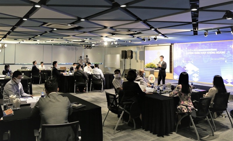 Diễn đàn "từ sống sót đến thịnh vượng", tổ chức chiều ngày 20/8. (Ảnh: Thanh An) Diễn đàn