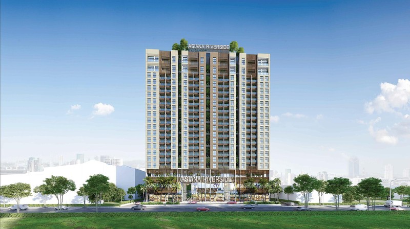 Phối cảnh dự án Asiana Riverside tại quận 7, Tp. HCM (Nguồn: Gotec Land)