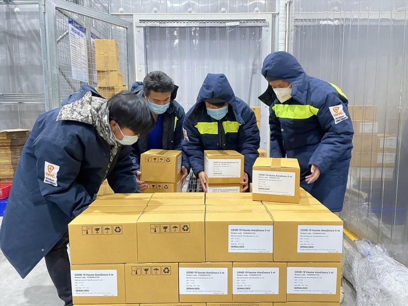 VNVC tiếp nhận hơn 1,2 triệu liều vắc- xin để giao cho Bộ Y tế VNVC tiếp nhận hơn 1,2 triệu liều vắc- xin để giao cho Bộ Y tế