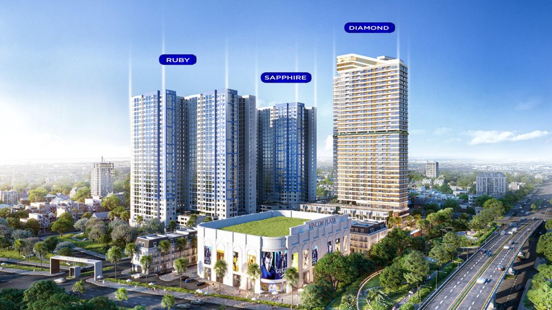 Phối cảnh tổng thể dự án Charm City Bình Dương (Nguồn: DCT Group)