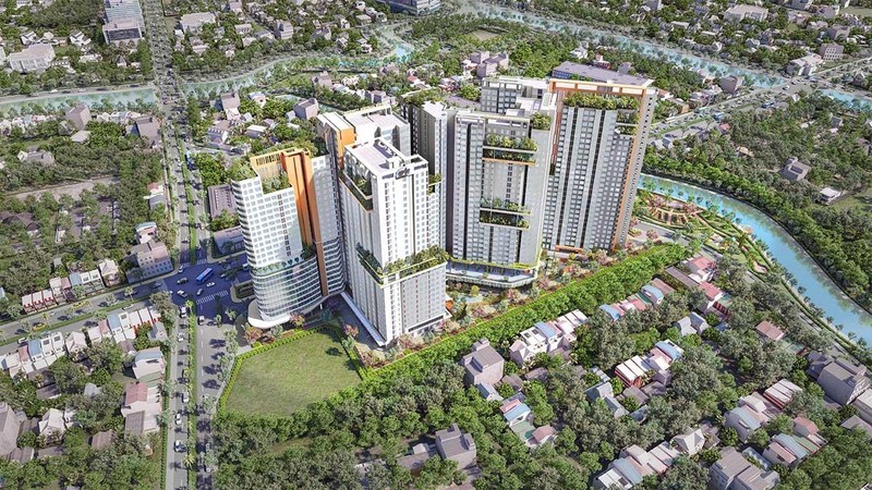 Phối cảnh dự án Aster Garden Towers Bình Dương (Nguồn: danhkhoireal.vn)