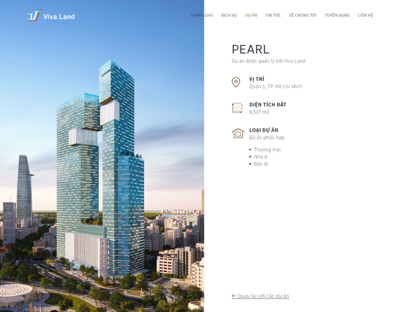 Thông tin và phối cảnh dự án Pearl được Viva Land công bố có nhiều nét tương đồng với &apos;siêu dự án&apos; tại khu tứ giác Bến Thành