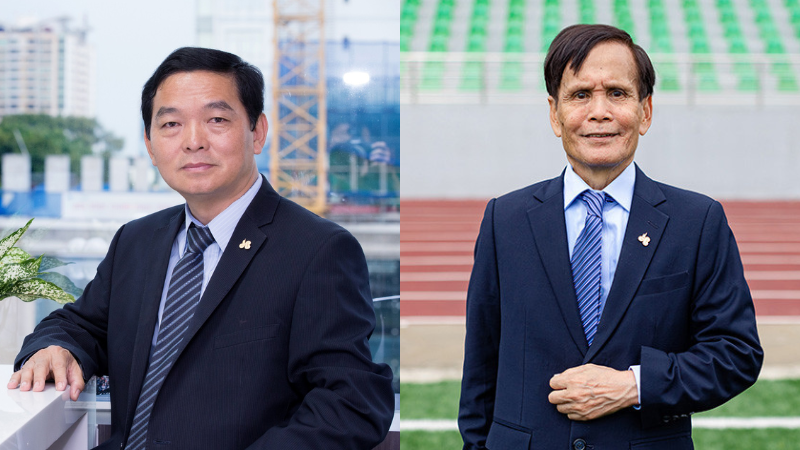 Nhà sáng lập HBC Lê Viết Hải (trái) và ông Nguyễn Công Phú - Thành viên HĐQT Nhà sáng lập HBC Lê Viết Hải (trái) và ông Nguyễn Công Phú - Thành viên HĐQT