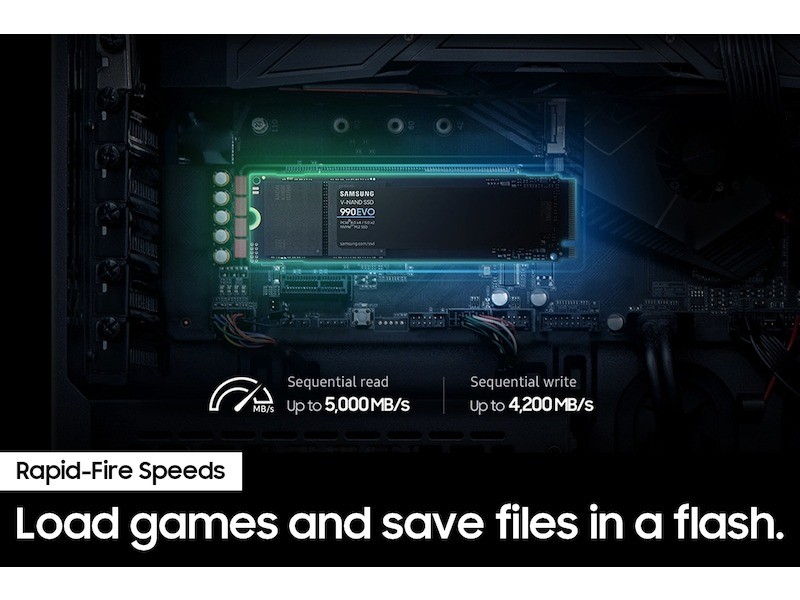 Tốc độ đọc/ghi của Samsung SSD 990 EVO (Ảnh: Samsung) read-write-speeds-990-evo-6805.jpg