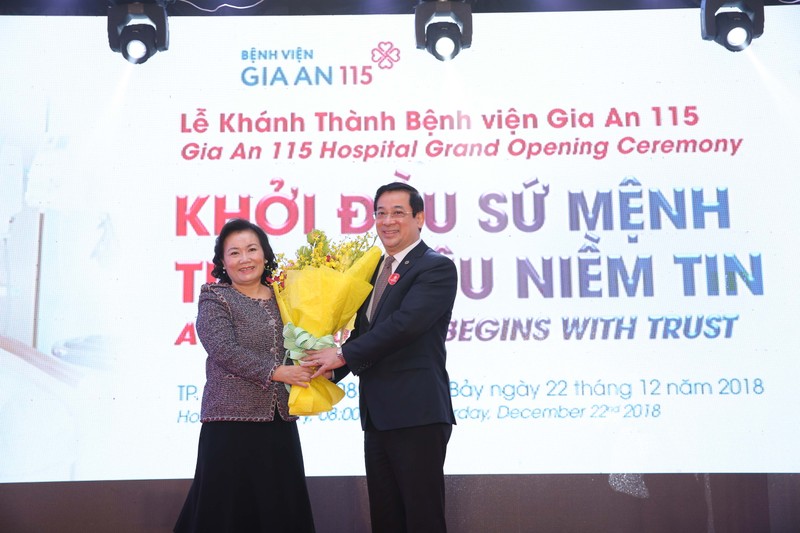 Bệnh viện Gia An 115 là tâm huyết và nỗ lực không ngừng nghỉ của Bà Trần Thị Lâm - Chủ tịch Tập đoàn Hoa Lâm.