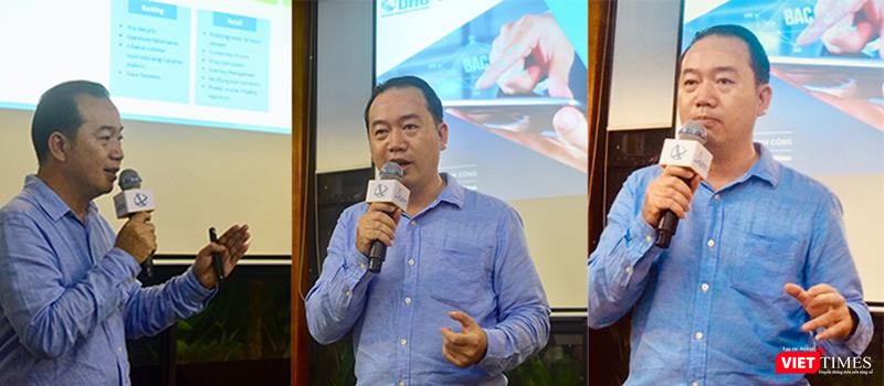 Ông Đào Thanh Tú, Phó Tổng giám đốc Công nghệ Thông tin của Prudential chia sẻ tại hội thảo về chuyển đổi số tối 6/3 Ông Đào Thanh Tú, Phó Tổng giám đốc Công nghệ Thông tin của Prudential chia sẻ tại hội thảo về chuyển đổi số tối 6/3